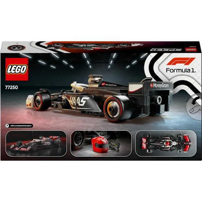 LEGO Speed Champions 77250 Voiture de F1 MoneyGram Haas Team VF-24, Jouet de Construction pour Enfants 10 ans et Plus