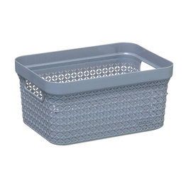 5Five Panier à linge 17 litres Gris 37,5 x 26 x 21,3 cm Polypropylène