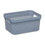 5Five Panier à linge 17 litres Gris 37,5 x 26 x 21,3 cm Polypropylène