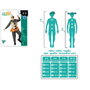 BigBuy Carnival Déguisement Arlequin Multicolore pour Enfants 10-12 Ans