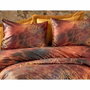 Forme Parure de couette Rouge et Or King Size