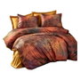 Forme Parure de couette Rouge et Or King Size
