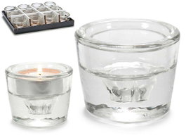 GIFTDECOR Portavela Cristal Transparente
