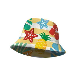 Karacter Bucke Sun - Gorro de pescador pour enfant - Taille 8 ans (50 cm) - En coton - Multicolore