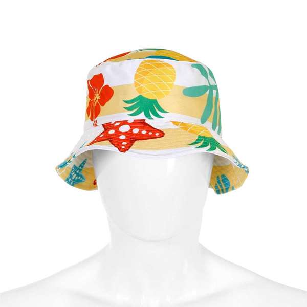 Karacter Bucke Sun - Gorro de pescador pour enfant - Taille 8 ans (50 cm) - En coton - Multicolore