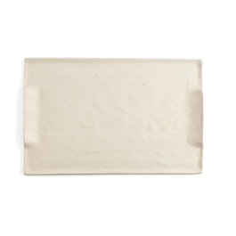 Quid Plateau Rectangulaire En Céramique Mineral Gres Beige 35x23 cm