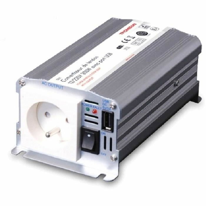 Thomson Convertisseur de tension 300W 12V/24V vers 220V avec prise USB Thomson Convertisseur de tension 300W 12V/24V vers 220V avec prise USB