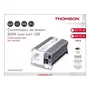 Thomson Convertisseur de Tension 12V/220V 300W - Prise USB-A 2.1A - Protection Surcharge - avec Cordon Allume-Cigare