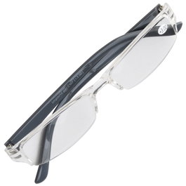 Entre Temps Lunettes de lecture avec étui, monture transparente et branches colorées