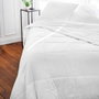 Toison D'Or Couette SILKYDOR 240 x 260 cm en Satin de Coton Blanc