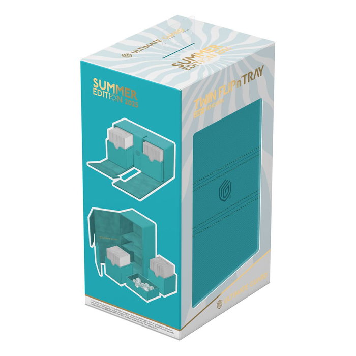 Ultimate Guard Twin Flip'n'Tray 200+ Xenoskin Summer Edition 2025 Lagoon de couleur Lagoon de type Boîtes pour cartes Ultimate Guard Twin Flip'n'Tray 200+ Xenoskin Summer Edition 2025 Lagoon de couleur Lagoon de type Boîtes pour cartes