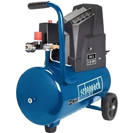 Scheppach HC30ox Compresseur d'air 24 litres 1100W 8 bar avec cuve et roues pour peinture et travaux