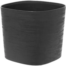 Garden ID Respect - Pot avec réserve d'eau en matériau 100% recyclable, résistant UV et gel - Noir Anthracite 20 x 20 cm - Pour intérieur et extérieur