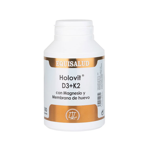 EQUISALUD HOLOVIT D3+K2 avec magnésium et membrane d'œuf, 180 capsules EQUISALUD HOLOVIT D3+K2 avec magnésium et membrane d'œuf, 180 capsules