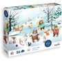 Sentosphere Puzzle 36 pièces Dans la neige Toucher soyeux Impression 7 couleurs Dès 4 ans