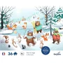 Sentosphere Puzzle 36 pièces Dans la neige Toucher soyeux Impression 7 couleurs Dès 4 ans