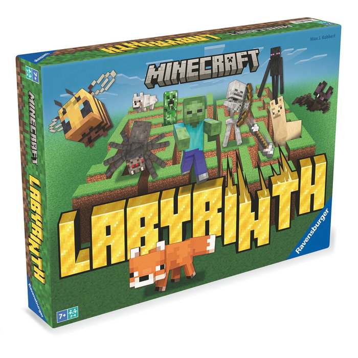 Ravensburger - Jeu de Société Labyrinth Minecraft - À partir de 7 ans - Durée de Partie 30 Minutes - 2 à 4 Joueurs