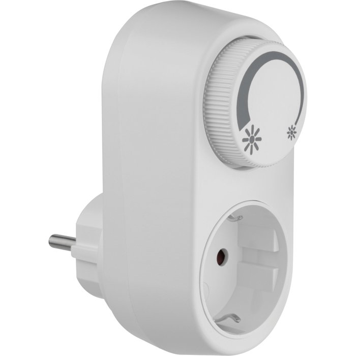 Rev Prise adaptatrice avec variateur LED intégré blanc EMD201