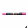 Marqueur fluorescent POSCA PC-5M Rose (6 Unités)