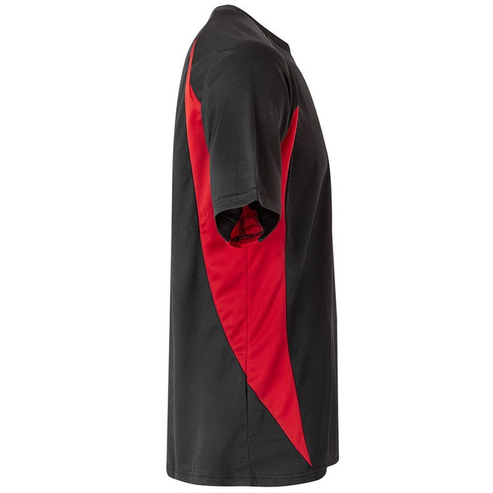 VELILLA Camiseta Técnica Calpi Taille M - Noir et Rouge - T-shirt Sport Technique