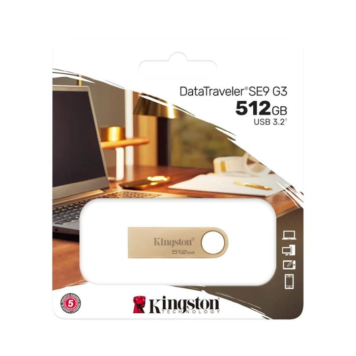 Kingston DataTraveler SE9 G3 512GB USB 3.2 Gen1 220Mo/s Clé USB