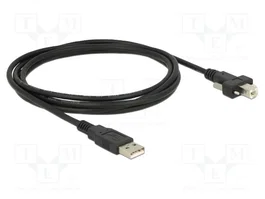 DELOCK Câble USB 2.0 A vers B, 2m, Noir
