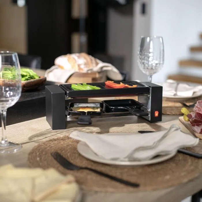 Onli Raclette ON1010N pour 2 personnes avec plaque grill Onli Raclette ON1010N pour 2 personnes avec plaque grill