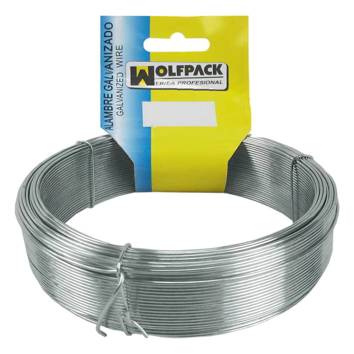 WOLFPACK LINEA PROFESIONAL Fil de fer galvanisé (bobine 1000 grammes) Nº17/3,0mm WOLFPACK LINEA PROFESIONAL Fil de fer galvanisé (bobine 1000 grammes) Nº17/3,0mm
