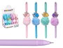 Pincello Stylo Pompon Éléphant Assorti 5x18x3 cm Plastique Métal Bleu Violet Rose Vert (Set de 48)