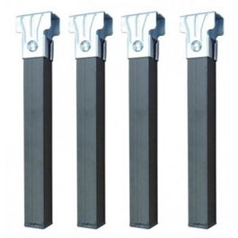 Q&Q Juego De 4 Patas Cuadradas Para Somier 28 Cm 30X30 Mm