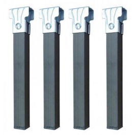 Q&Q Juego De 4 Patas Cuadradas Para Somier 28 Cm 30X30 Mm