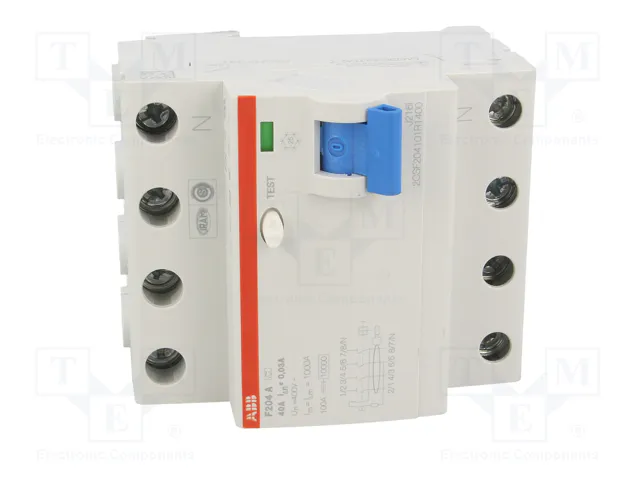 ABB Interrupteur différentiel RCD Type A 4P 40A 30mA ABB Interrupteur différentiel RCD Type A 4P 40A 30mA
