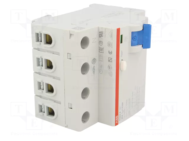 ABB Interrupteur différentiel RCD Type A 4P 40A 30mA ABB Interrupteur différentiel RCD Type A 4P 40A 30mA