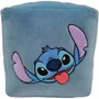 Disney - Coussin cube Lilo & Stitch en microfibre, décoration d'intérieur premium, 25 x 25 x 25 cm