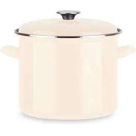 Baumalu Traiteur en émail blanc ivoire 26 x 20 cm Compatible tous feux induction