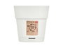 Stefanplast Maceta Ethica Blanche 15 cm Plastique Recyclé avec Réservoir d'Eau 1,5 L (Set de 12)