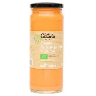Carlota Organic Crème de Lentille Rouge et Quinoa 450g Bio Sans Gluten Vegan Carlota Organic Crème de Lentille Rouge et Quinoa 450g Bio Sans Gluten Vegan