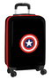 Safta - Valise Cabine 20" Captain America pour Enfant - 34,5 x 55 x 20 cm - Recommandé de 3 ans