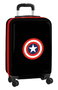 Safta - Valise Cabine 20" Captain America pour Enfant - 34,5 x 55 x 20 cm - Recommandé de 3 ans