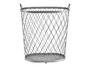 Giftdecor Cesto métallique argenté avec anses 31 x 54.7 x 46.5 cm (Set de 4)