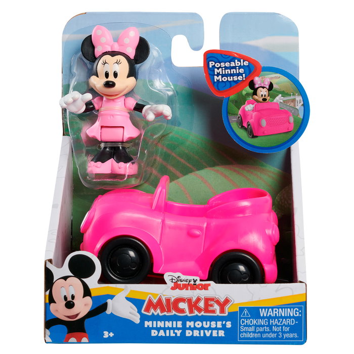 JUST PLAY Disney Mickey Mouse Clubhouse - Voiture avec Figurine Mickey 3" Posable - Véhicule Jouet pour Enfants +3 Ans (Modèle Aléatoire 38865) JUST PLAY Disney Mickey Mouse Clubhouse - Voiture avec Figurine Mickey 3" Posable - Véhicule Jouet pour Enfants +3 Ans (Modèle Aléatoire 38865)