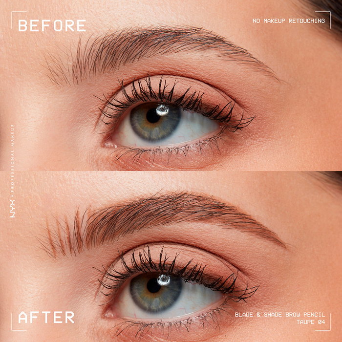 Nyx Professional Make Up Crayon à Sourcils BLADE & SHADE NANO #04-Taupe 1 unité