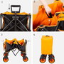 Chariot Multi-usages Aktive Orange Polyester PVC Acier 86 x 108 x 44 cm Pliable Plage