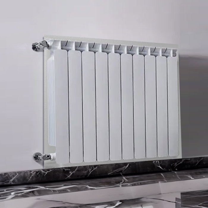Panneau d'aluminium réfléchissant la chaleur pour radiateurs 100x70 cm