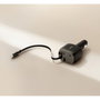 Belkin BoostCharge Car Charger 75W avec câble USB-C rétractable, Noir
