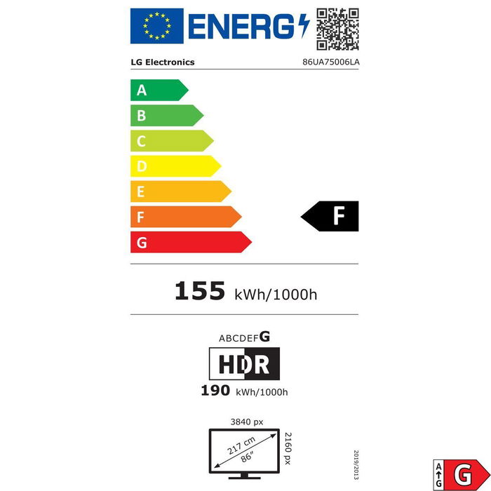 TV intelligente LG 86UA75006LA.AEUQ 4K Ultra HD LED 86"