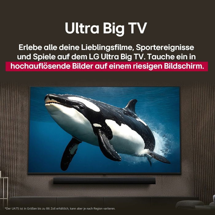 TV intelligente LG 86UA75006LA.AEUQ 4K Ultra HD LED 86"