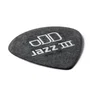 DUNLOP Púas Tortex Pitch Black Jazz III 0,60 mm (Pack de 12)