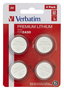 Verbatim CR2430 Pile au Lithium 3V (Lot de 4) - Pour lunettes 3D, télécommandes, appareils photo