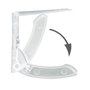 ORYX Lot de 4 pinces à nappe transparentes avec ressort extra-fort